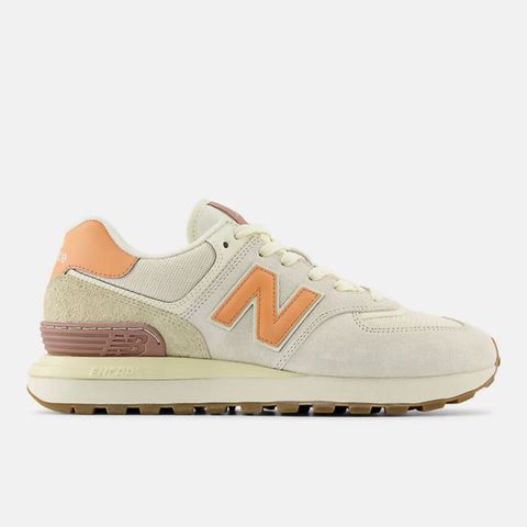 NEW BALANCE U574LGCO 男女 復古鞋 運動 休閒 D楦 NB 574 舒適 耐穿 緩震 米 橘