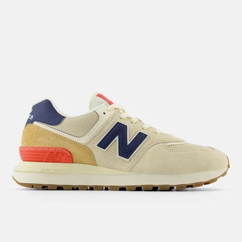 NEW BALANCE U574LGNV 男女 復古鞋 運動 休閒 D楦 NB 574 舒適 耐穿 緩震 米 深藍