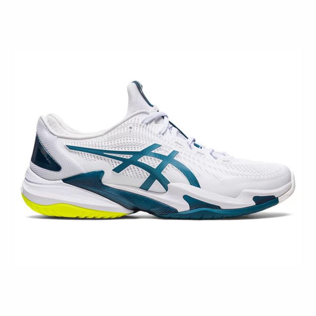  Asics Court FF 3 [1041A370-101] 男 網球鞋 美網配色 抗扭 緩衝 側滑穩定 襪套式 白綠