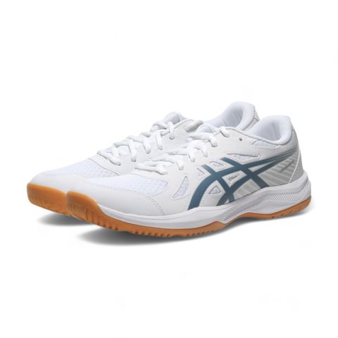 Asics 亞瑟士 排球鞋 UPCOURT 6 白藍 室內 入門款 羽排鞋 男 1071A104100