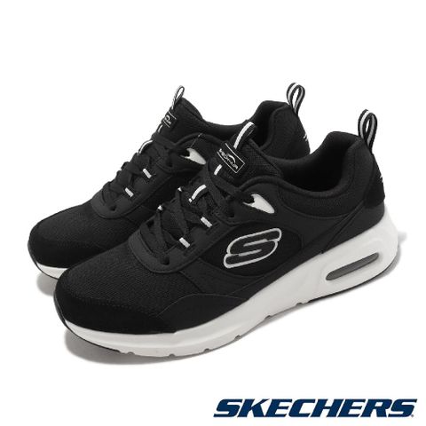 SKECHERS 休閒鞋 Skech-Air Court-Homegrown 男鞋 黑 白 氣墊 記憶鞋墊 運動鞋 232646BKW