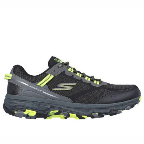 Skechers Go Run Trail Altitude [220917BKLM] 男 慢跑鞋 越野 防潑水 黑 綠