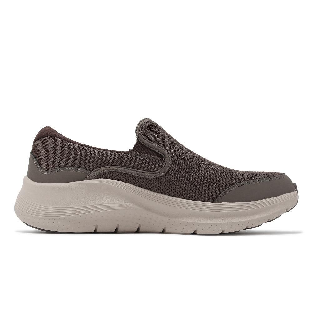 SKECHERS  斯凱奇 休閒鞋 Arch Fit 2.0-Vallo 男鞋 棕 米白 避震 厚底 懶人鞋 健走鞋 232706BRN