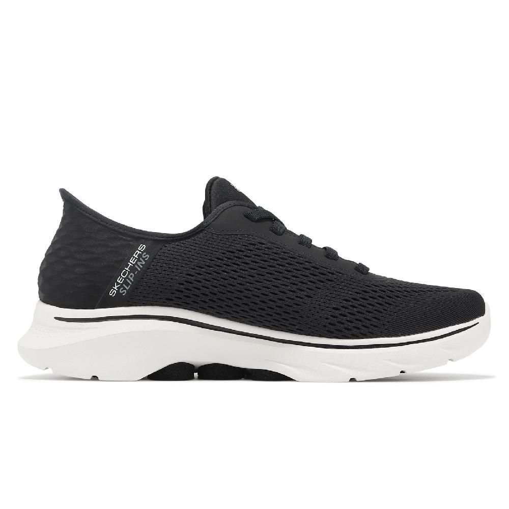 SKECHERS  斯凱奇 休閒鞋 Go Walk 7-Free Hand 2 Slip-Ins 男鞋 黑 白 套入式 避震 216648BKW