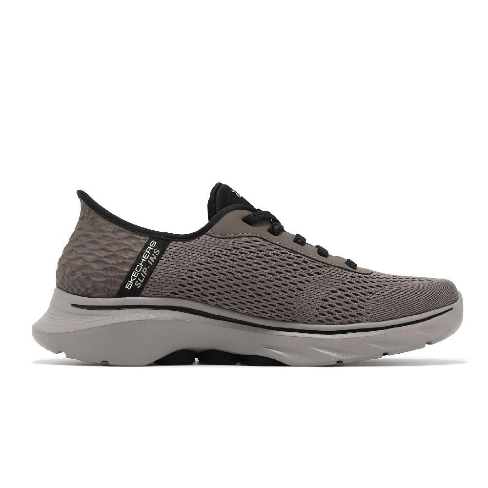 SKECHERS  斯凱奇 休閒鞋 Go Walk 7-Free Hand 2 Slip-Ins 男鞋 棕 黑 套入式 避震 216648BRN