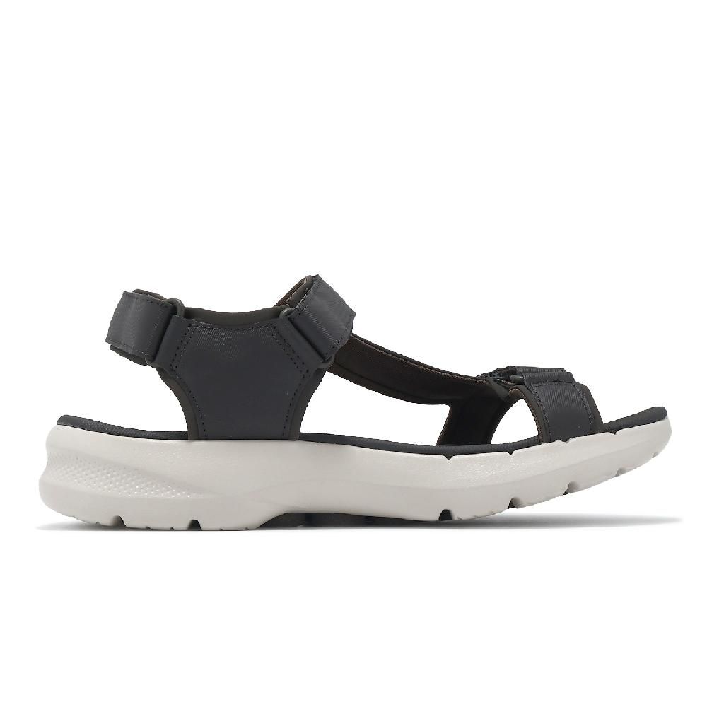 SKECHERS  斯凱奇 涼鞋 Go Walk 6 Sandal 男鞋 棕 橘 避震 支撐 魔鬼氈 涼拖鞋 休閒鞋  229126OLOR