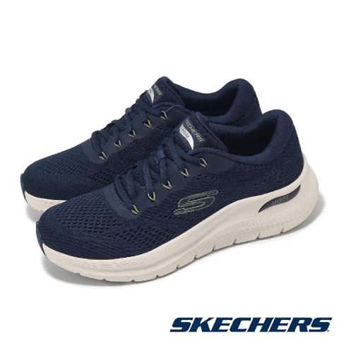 SKECHERS 斯凱奇 休閒鞋 Arch Fit 2.0 男鞋 藍 米白 避震 支撐 厚底 全黑 運動 232700NVY