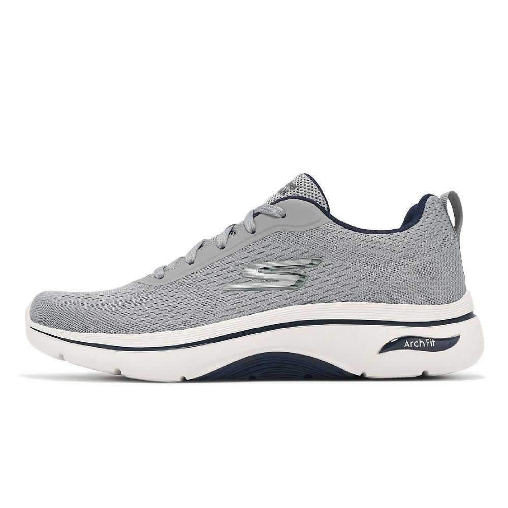 SKECHERS  斯凱奇 休閒鞋 Go Walk Arch Fit 2.0-Idyllic 2 男鞋 灰白 緩震 回彈 健走鞋 216516GRY