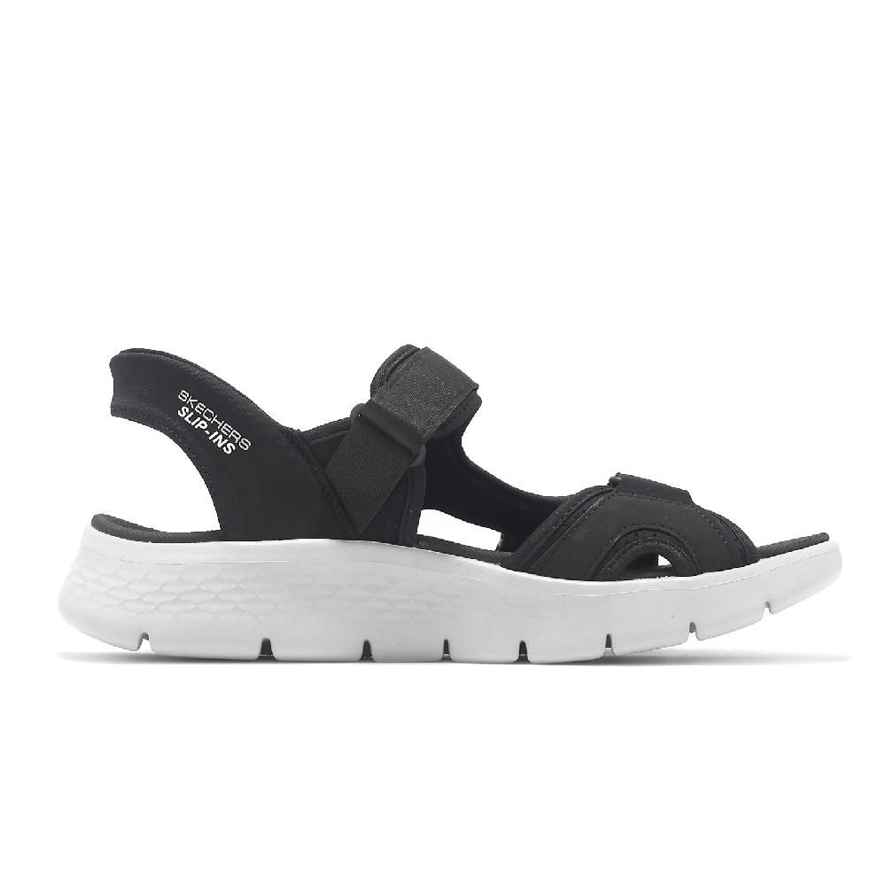 SKECHERS  斯凱奇 涼鞋 Go Walk Flex Sandal-Easy Entry Slip-Ins 男鞋 黑 灰 避震 涼拖鞋 229210BKGY