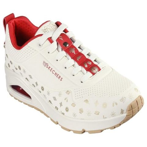 Skechers Uno 2024 CNY [183999NAT] 男 休閒鞋 龍年限定款 運動 緩震 穿搭 米白 紅