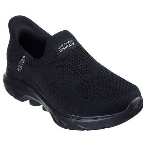 Skechers Go Walk 7 [216552BBK] 男 健走鞋 步行 休閒 瞬穿舒適科技 緩震 套入式 黑
