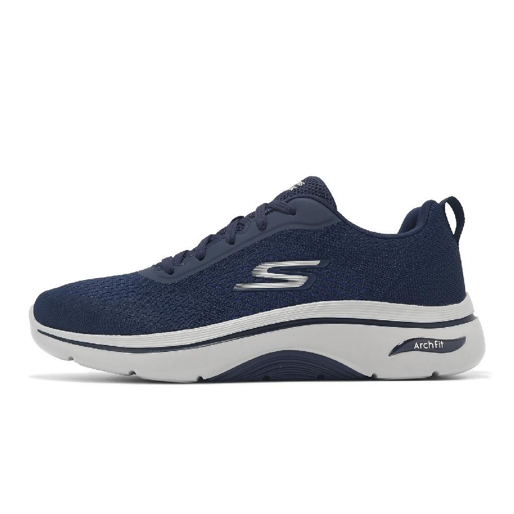 SKECHERS  斯凱奇 休閒鞋 Go Walk Arch Fit 2.0-Idyllic 2 男鞋 藍 白 回彈 健走鞋 216516NVY