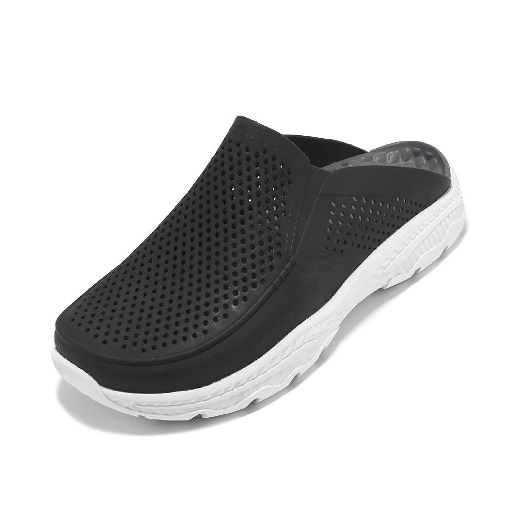 SKECHERS  斯凱奇 拖鞋 Creston Ultra-Havana 男鞋 黑 白 輕量 緩衝 防水 涼拖鞋 243100BLK