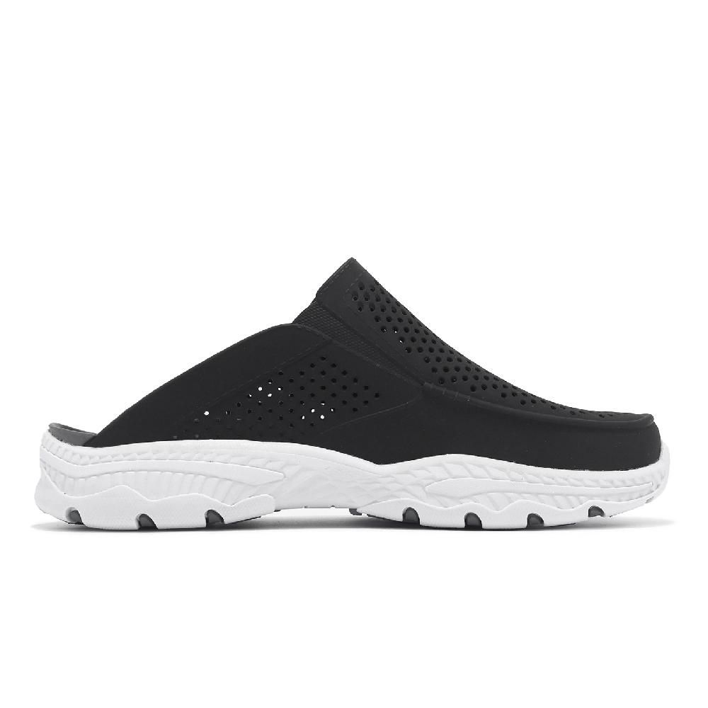 SKECHERS  斯凱奇 拖鞋 Creston Ultra-Havana 男鞋 黑 白 輕量 緩衝 防水 涼拖鞋 243100BLK