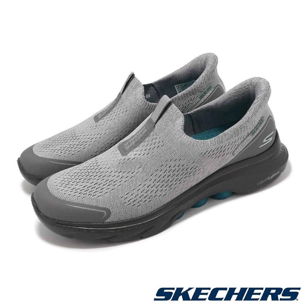 SKECHERS  斯凱奇 懶人鞋 Go Walk 7-Easy On Evolution Slip-Ins 男鞋 灰 健走鞋 216553GYCC