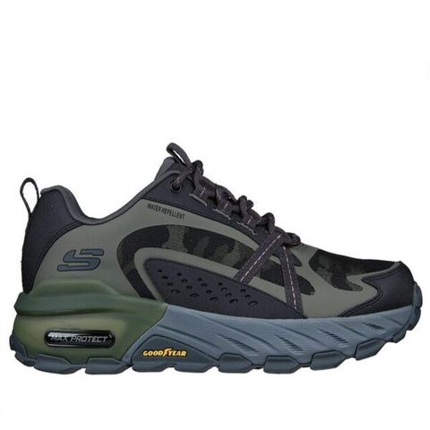 SKECHERS Max Protect [237308CAMO] 男 健走鞋 運動 戶外 越野 防潑水 耐磨 止滑 綠