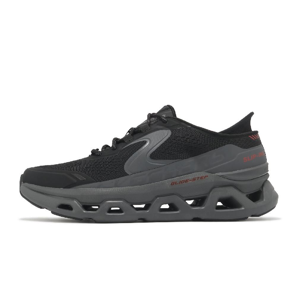 SKECHERS 休閒鞋 Glide-Step Altus Slip-Ins 男鞋 黑 緩衝 輕量 套入式 懶人鞋 232921BKCC