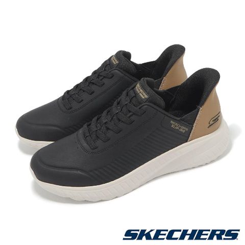 SKECHERS Skechers 斯凱奇 休閒鞋 Bobs Squad Chaos Slip-Ins 男鞋 黑棕 瞬穿 套入式 健走鞋 118305BLK