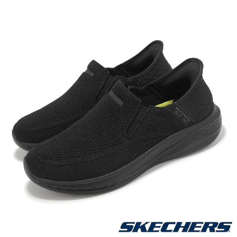 SKECHERS Skechers 斯凱奇 休閒鞋 Slade-Deacon Slip-Ins 男鞋 黑 懶人鞋 套入式 緩衝 210887BBK