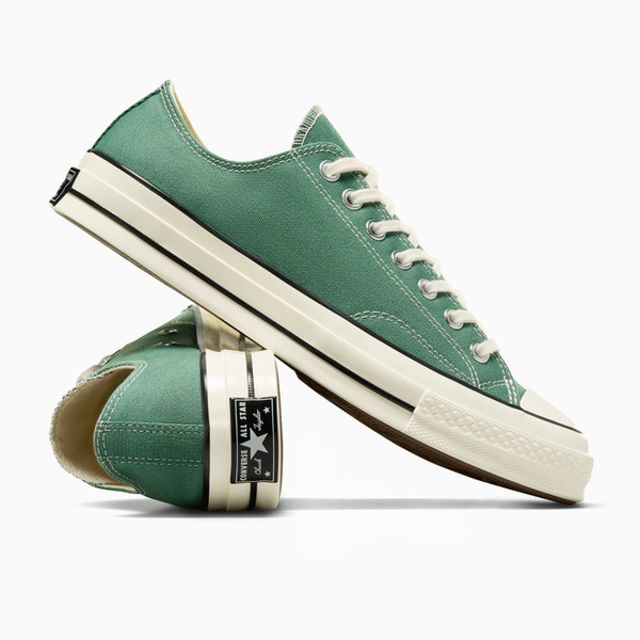 CONVERSE  Chuck 70 OX [A06524C] 男女 休閒鞋 經典 1970 復古 低筒 帆布鞋 亞丁綠