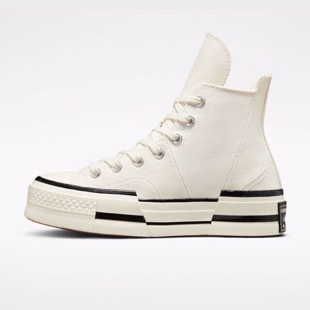 CONVERSE Converse Chuck 70 Plus HI [A00915C] 男女 帆布鞋 厚底 解構 高筒 復古 奶油白