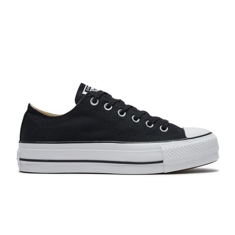 【CONVERSE】匡威 CTAS LIFT OX 低筒 厚底 休閒鞋 帆布鞋 女鞋 黑色(560250C)