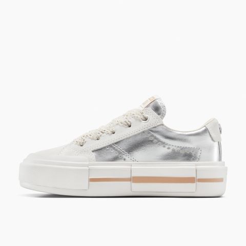 【CONVERSE】匡威 CTAS CRUISE OX 女 休閒鞋 低筒 UU鞋 厚底 銀白(A15190C)