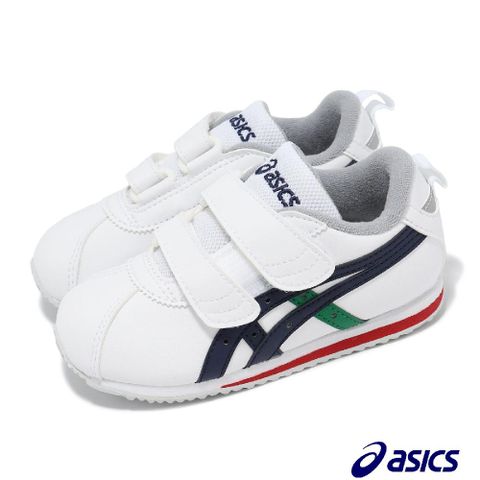 Asics 亞瑟士 休閒鞋 Cotla Baby SL 2 小童鞋 白 藍 小朋友 皮革 魔鬼氈 反光 運動鞋 1144A383107