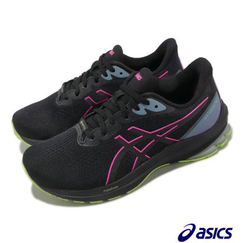 Asics 亞瑟士 慢跑鞋 GT-1000 12 GTX 女鞋 黑 粉紅 支撐型 防水 路跑 運動鞋 1012B508001