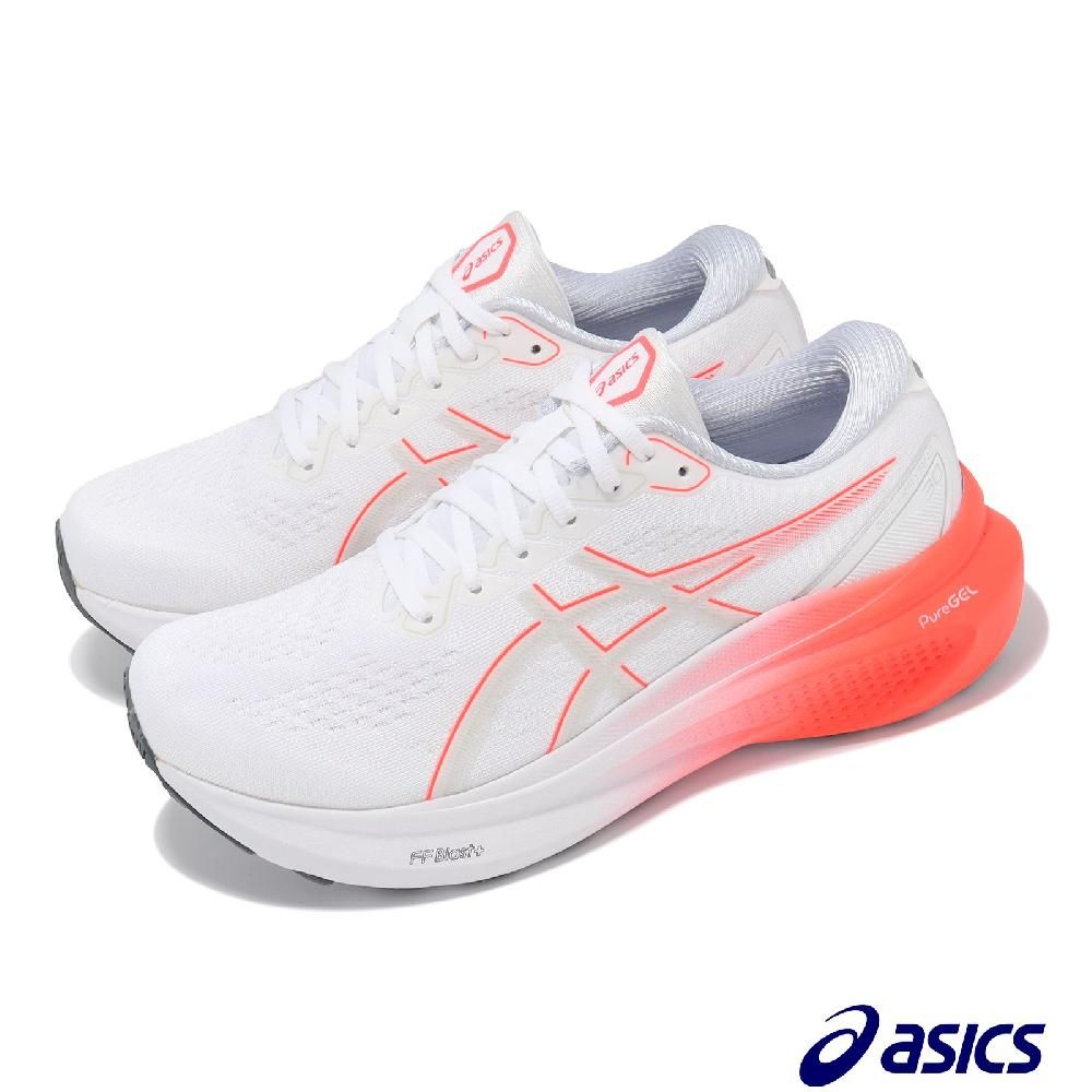 Asics 亞瑟士   慢跑鞋 GEL-KAYANO 30 女鞋 白 紅 百年紀念 支撐 亞瑟膠 路跑 運動鞋 1012B357101