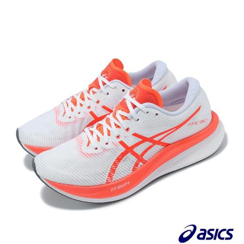 Asics 亞瑟士 競速跑鞋 Magic Speed 3 女鞋 白 紅 百年紀念 彈力 碳板 路跑 運動鞋 1012B652100
