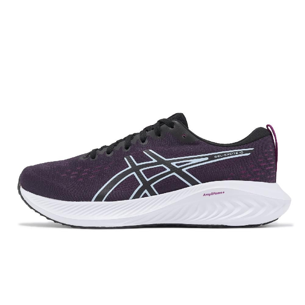 Asics 亞瑟士   慢跑鞋 GEL-Excite 10 女鞋 紫 黑 針織 透氣 緩衝 亞瑟膠 路跑 入門款 1012B418006