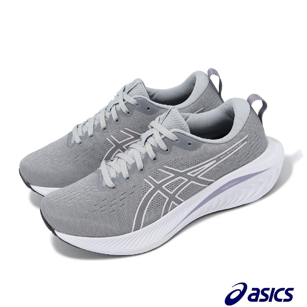 Asics 亞瑟士   慢跑鞋 GEL-Excite 10 女鞋 灰 白 寬楦 針織 透氣 緩衝 亞瑟膠 路跑 入門款 1012B420021