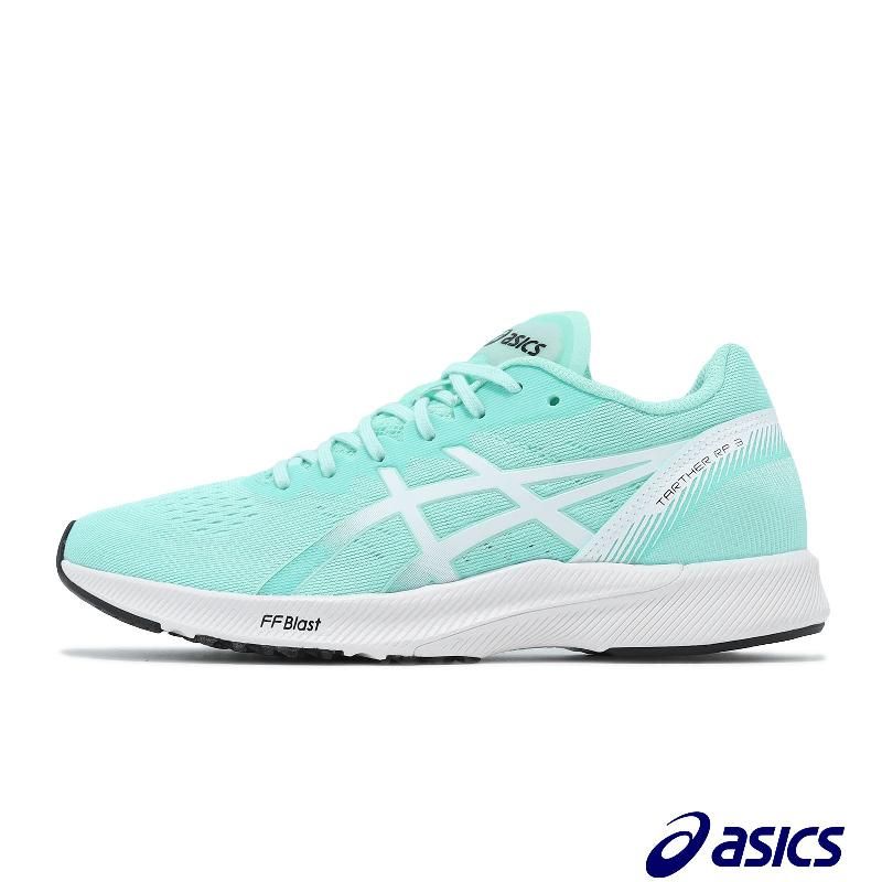 Asics 亞瑟士競速跑鞋Tarther RP 3 女鞋綠白輕量回彈路跑訓練運動鞋