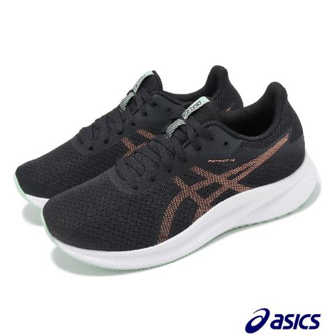 Asics 亞瑟士 慢跑鞋 Patriot 13 D 女鞋 寬楦 黑 橘 網布 透氣 緩衝 路跑 運動鞋 1012B382006