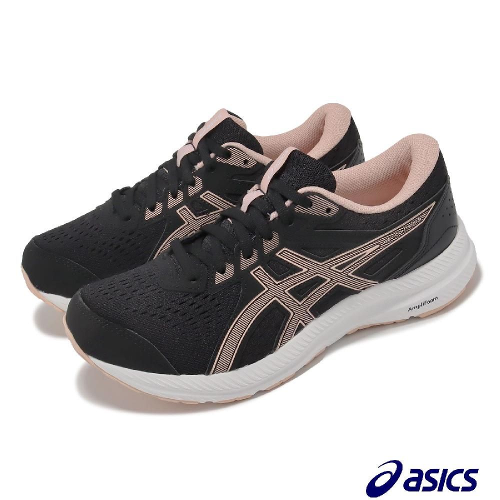 Asics 亞瑟士   慢跑鞋 GEL-Contend 8 D 女鞋 寬楦 黑 粉 緩衝 亞瑟膠 入門款 運動鞋 1012B561003