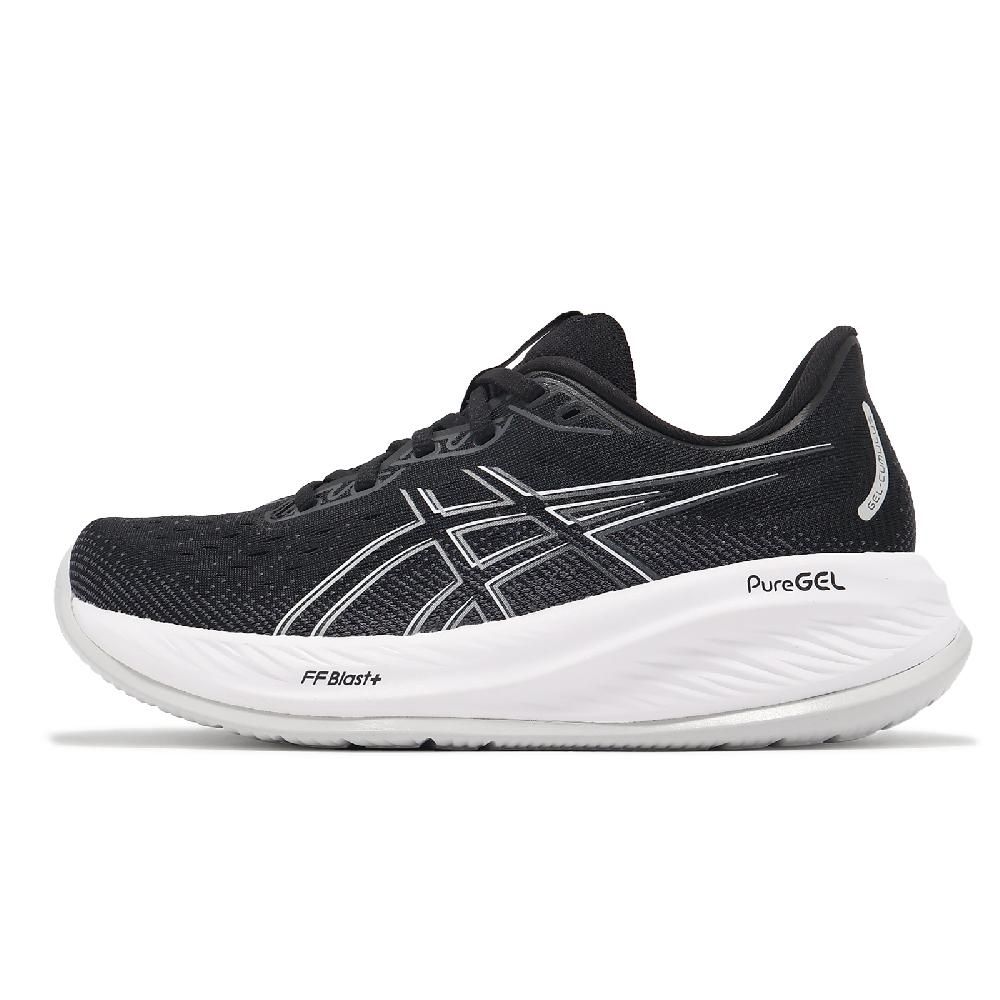 Asics 亞瑟士   慢跑鞋 GEL-Cumulus 26 D 女鞋 寬楦 黑 白 緩衝 厚底 運動鞋 1012B600002