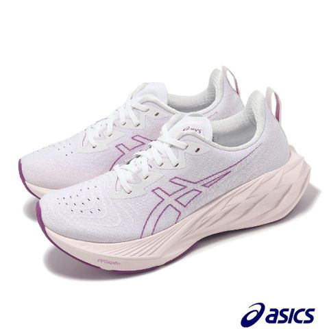 Asics 亞瑟士 慢跑鞋 NovaBlast 4 女鞋 紫 米白 彈力 厚底 運動鞋 1012B510103