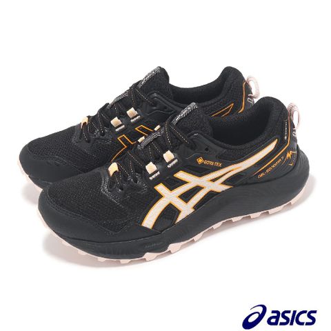 Asics 亞瑟士 越野跑鞋 GEL-Sonoma 7 GTX 女鞋 黑粉 防水 緩衝 抓地 運動鞋 1012B414005