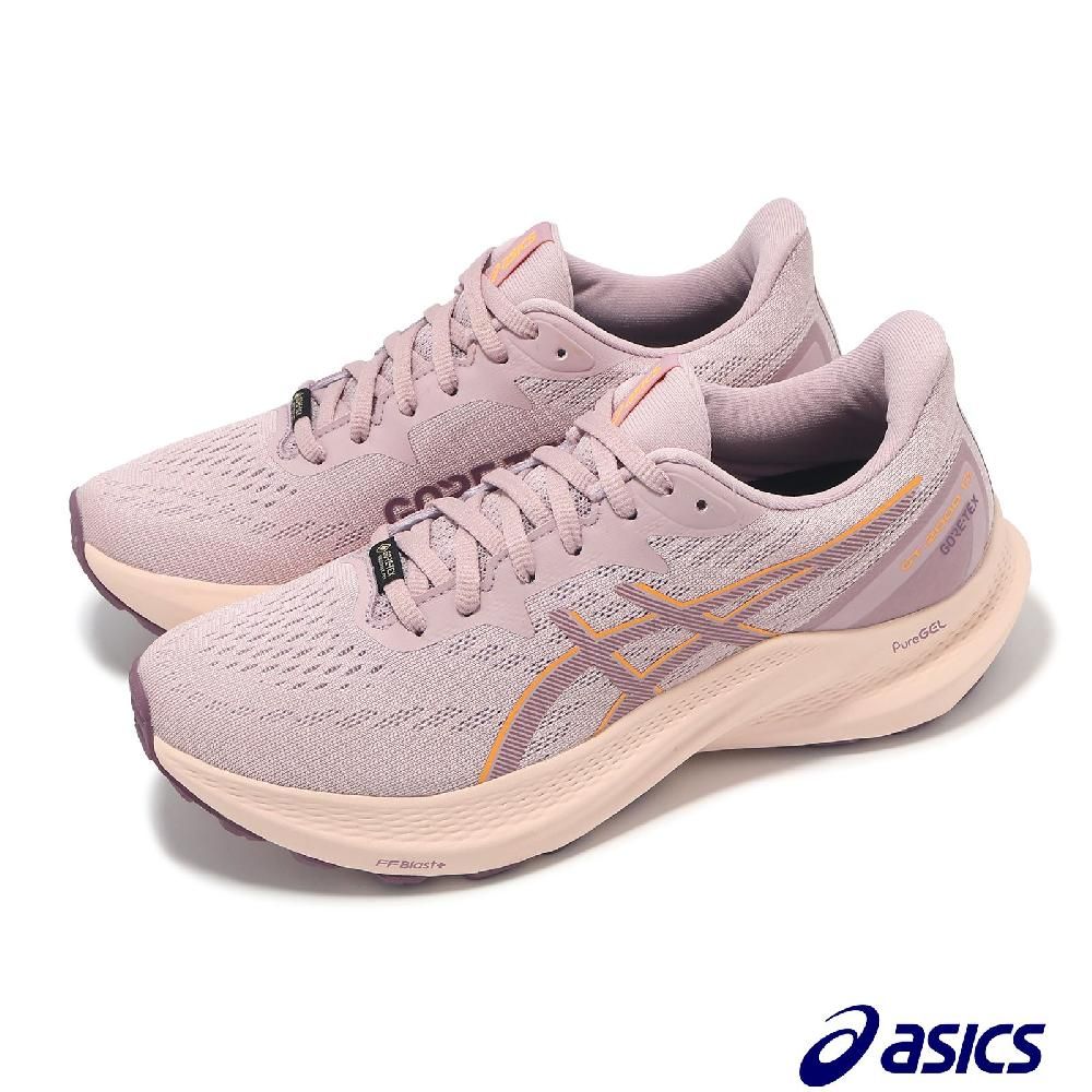 Asics 亞瑟士   慢跑鞋 GT-2000 12 GTX 女鞋 粉橘 防水 支撐 回彈 運動鞋 1012B507700