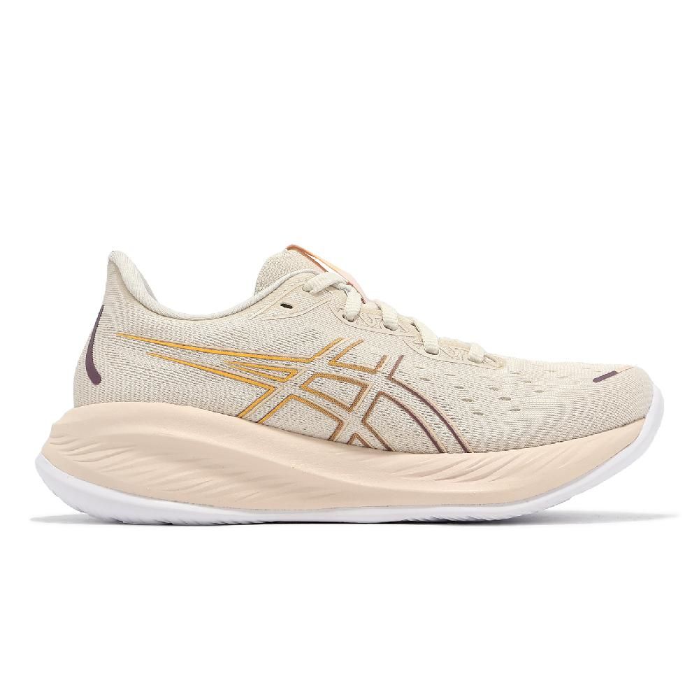 Asics 亞瑟士   慢跑鞋 GEL-Cumulus 26 女鞋 米白 金 緩衝 厚底 運動鞋 1012B599250