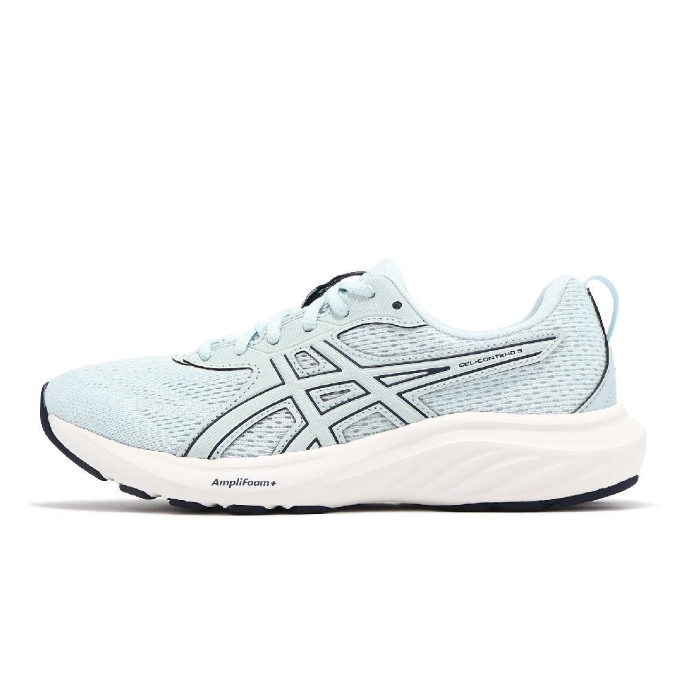 Asics 亞瑟士   慢跑鞋 GEL-Contend 9 D 女鞋 寬楦 藍白 緩衝 支撐 運動鞋 1012B789400