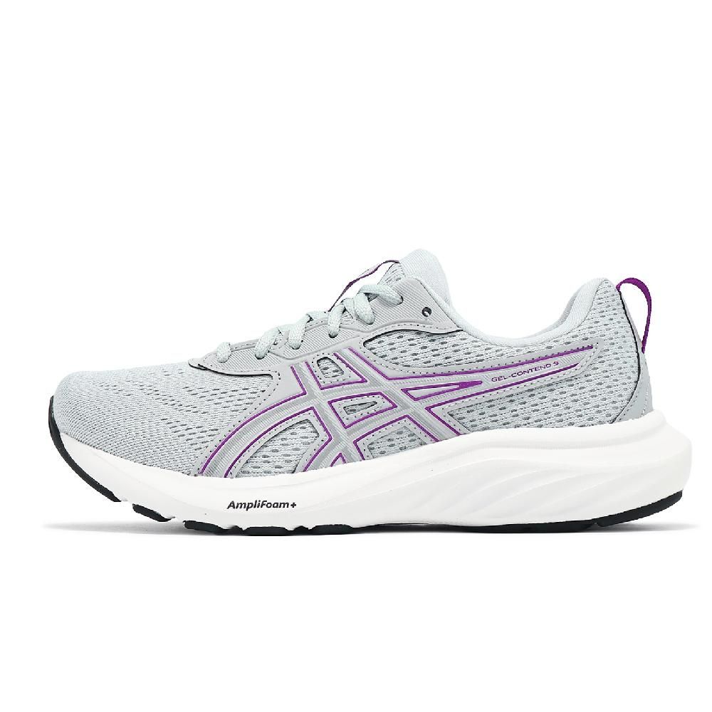 Asics 亞瑟士   慢跑鞋 GEL-Contend 9 D 女鞋 寬楦 灰紫 緩衝 支撐 運動鞋 1012B678020