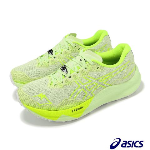 Asics 亞瑟士 越野跑鞋 Fujispeed 3 女鞋 螢光綠 緩衝 碳板 回彈 運動鞋 1012B689300