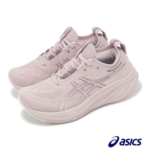 Asics 亞瑟士 Asics 亞瑟士 慢跑鞋 GEL-Nimbus 26 D 女鞋 寬楦 玫瑰 NAGINO 厚底 緩衝 運動鞋 1012B602700