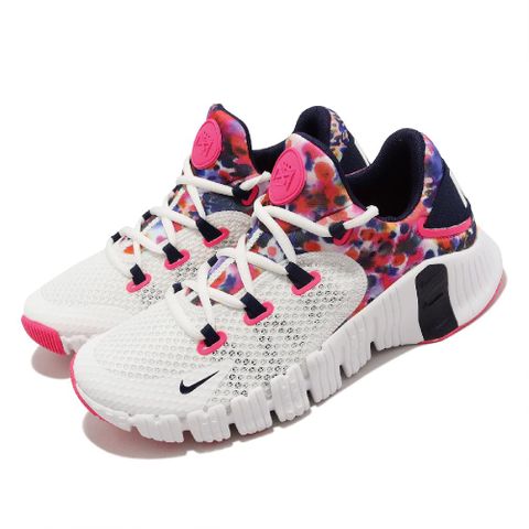 Nike 訓練鞋 Wmns Free Metcon 4 女鞋 白 紫紅 紮染 支撐 重訓 運動鞋 CZ0596-101