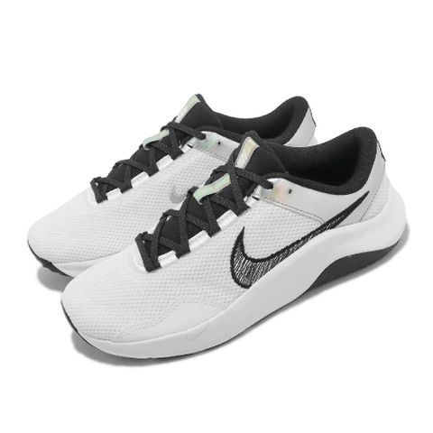 Nike 訓練鞋 Wmns Legend Essential 3 NN P 女鞋 白 黑 緩震 重訓 運動鞋 DQ4674-100