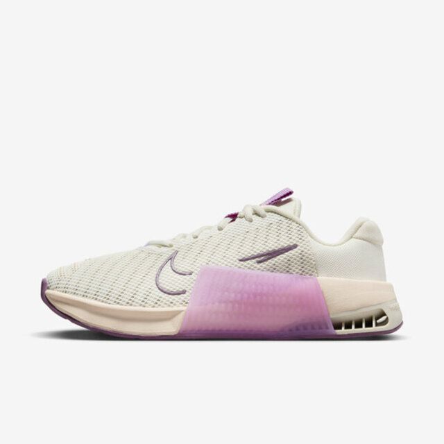  Nike W Metcon 9 [DZ2537-100] 女 訓練鞋 運動 重訓 健身 耐磨 透氣 耐磨 米 粉紫