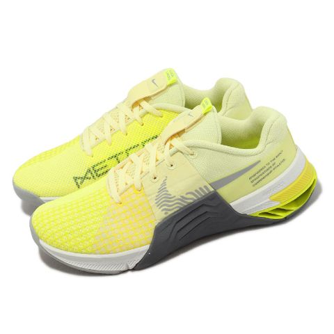 Nike 耐吉 訓練鞋 Wmns Metcon 8 女鞋 黃 灰 有氧運動 健身 重訓 攀繩 運動鞋 DO9327-801