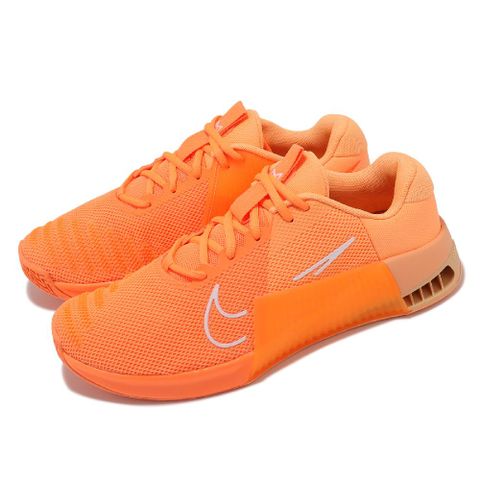 Nike 耐吉 訓練鞋 Metcon 9 AMP 男鞋 橘 健身 舉重 硬舉 穩定 運動鞋 DZ2616-800